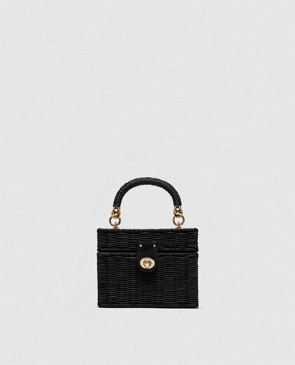 SAC RIGIDE BANDOULIÈRE TRESSÉ