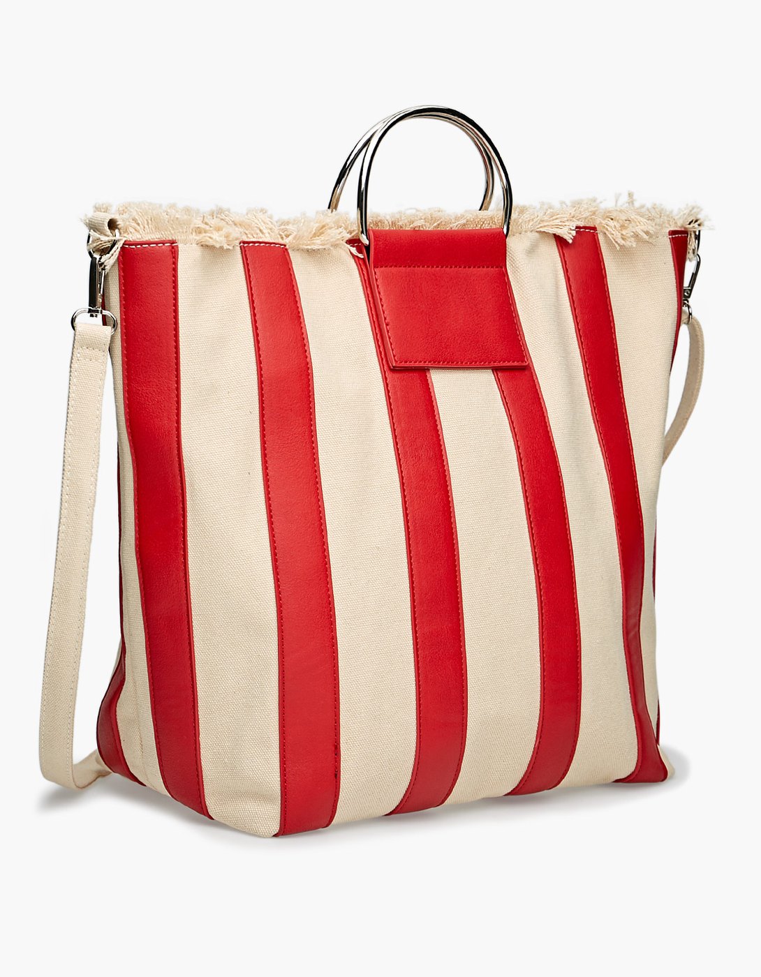 Sac cabas toile rayures 19,99e