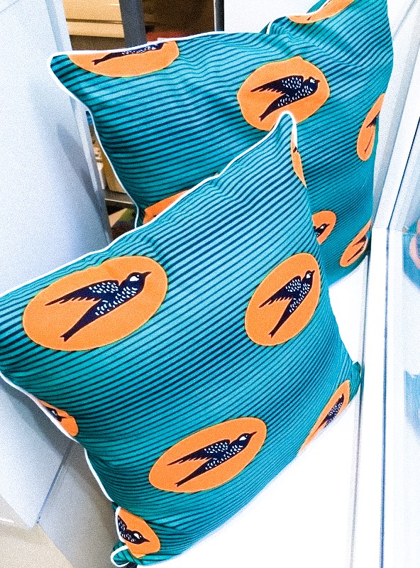 coussin wax Leemoa et Noury