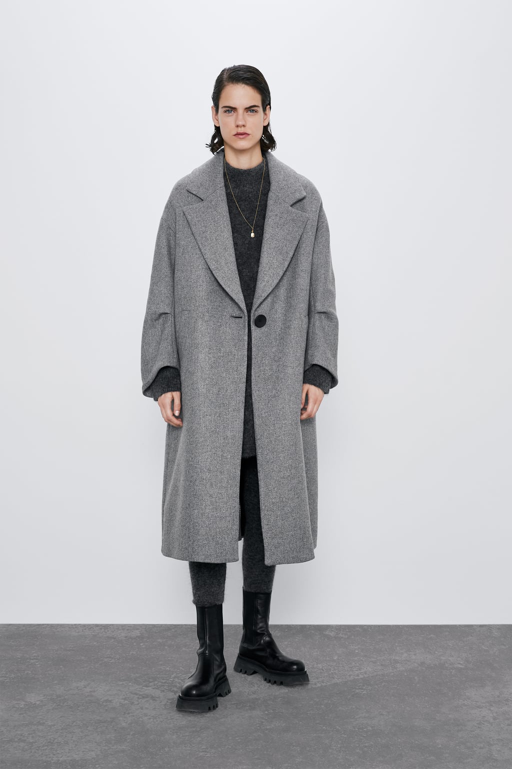 MANTEAU OVERSIZE À BOUTON