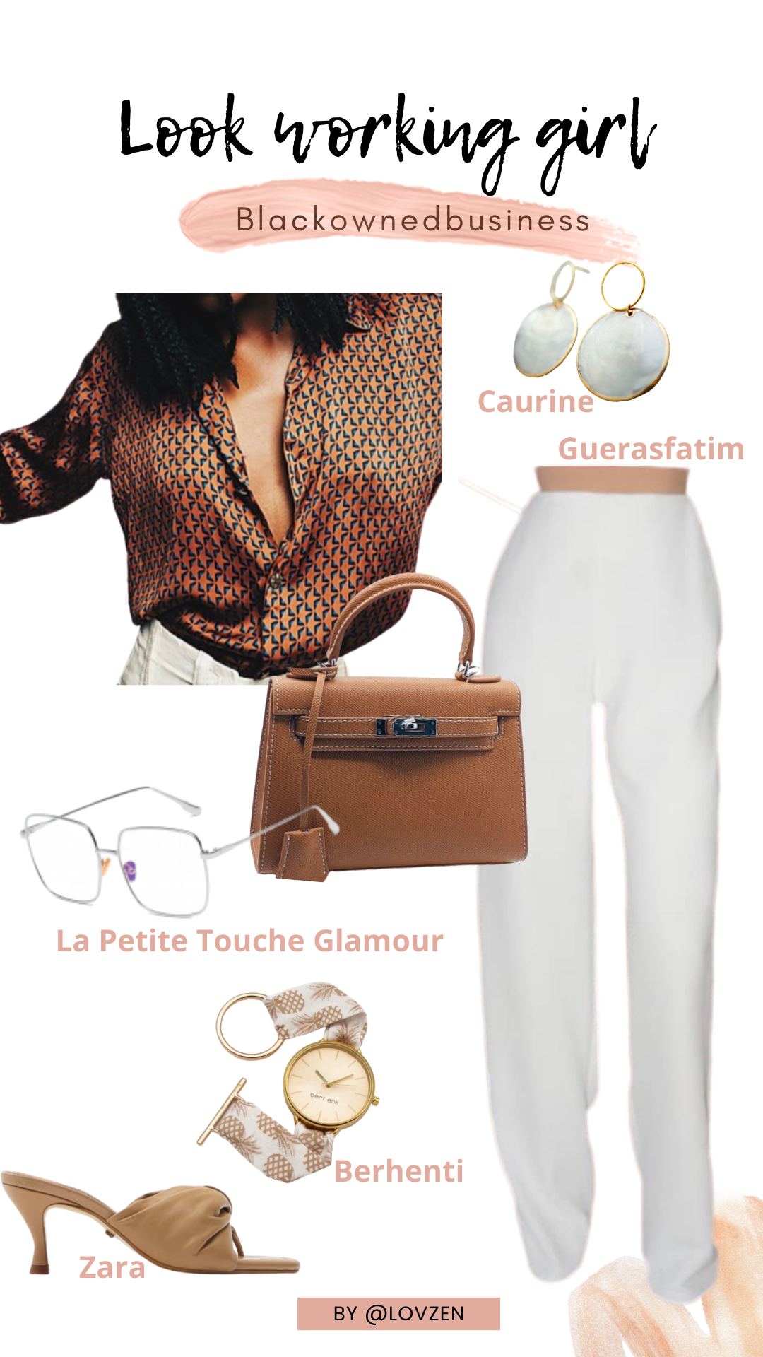 moodboard inspiration look détails style working girl style afro flamboyante